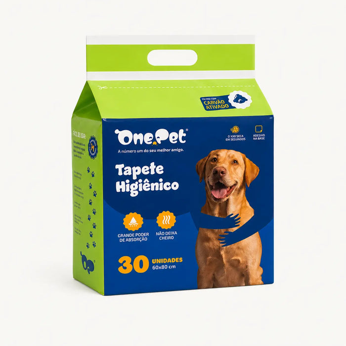 Tapete Higiênico One Pet 60x80 cm - 30 unidades ONE PET BRASIL